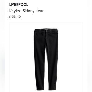 Liverpool Skinny Jeans - Black size 10 (30)